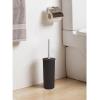 image:imageDecorative Plastic Toilet Bowl Brush and Holder Set Taupe 2 Pack Cleaner Scrubber for Bathroom  Ribbed DesignBrown