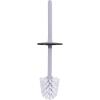 image:imageDecorative Plastic Toilet Bowl Brush and Holder Set Taupe 2 Pack Cleaner Scrubber for Bathroom  Ribbed DesignGray
