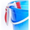 image:imageSuperio Cleaning Scrub Brush with Stiff Bristles and Comfort Grip Handle Red and Grey 2 Pack HeavyDuty Household Utility Scrubber for Kitchen Bathroom Shower Sink Toilet