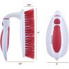 image:imageSuperio Cleaning Scrub Brush with Stiff Bristles and Comfort Grip Handle Red and Grey 2 Pack HeavyDuty Household Utility Scrubber for Kitchen Bathroom Shower Sink Toilet