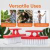 image:imageSuperio Nail Brush for Cleaning Fingernails Nail Scrubber Brush Toe Foot Hands Fingernail Brush Cleaner Small Scrub Brush AllPurpose Stiff Cleaning Brush4 RedRed