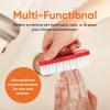 image:imageSuperio Nail Brush for Cleaning Fingernails Nail Scrubber Brush Toe Foot Hands Fingernail Brush Cleaner Small Scrub Brush AllPurpose Stiff Cleaning Brush4 RedRed