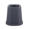 image:imageSuperio Wicker Style Toilet Bowl Brush and Holder Onyx Grey Durable Toilet Brush to Clean Bowl