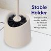 image:imageToilet Brush Cleaner and Holder EcoFriendly Toilet Bowl Cleaner Brush with Scrubbing Wand Brush and Storage Caddy for Easy Bathroom Cleaning 2Pack
