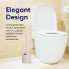 image:imageToilet Brush Cleaner and Holder EcoFriendly Toilet Bowl Cleaner Brush with Scrubbing Wand Brush and Storage Caddy for Easy Bathroom Cleaning 2Pack