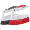 image:imageSuperio Cleaning Scrub Brush with Stiff Bristles and Comfort Grip Handle Red and Grey 2 Pack HeavyDuty Household Utility Scrubber for Kitchen Bathroom Shower Sink Toilet