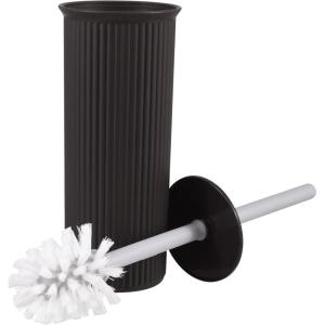 image:imageDecorative Plastic Toilet Bowl Brush and Holder Set Blue 1 Pack Cleaner Scrubber for Bathroom  Ribbed DesignBrown