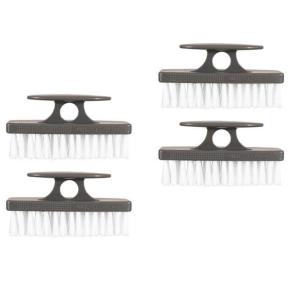 image:imageSuperio Nail Brush for Cleaning Fingernails Nail Scrubber Brush Toe Foot Hands Fingernail Brush Cleaner Small Scrub Brush AllPurpose Stiff Cleaning Brush4 RedBlack
