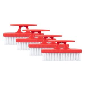 image:imageSuperio Nail Brush for Cleaning Fingernails Nail Scrubber Brush Toe Foot Hands Fingernail Brush Cleaner Small Scrub Brush AllPurpose Stiff Cleaning Brush4 RedRed