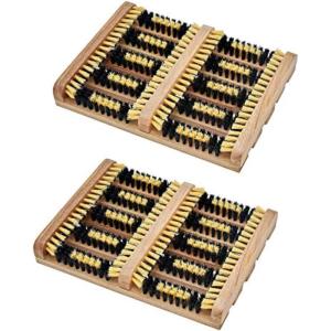 image:imageSuperio Shoe and Boot Scraper Outside Shoe Scrubber Brush 105 X 14 Inch  Cleans Deep Removes All Outdoor Dirt Snow Mud and Sand Construction Hiking Cleaner Wood 3PackShoe and Boot Scraper 2Pack