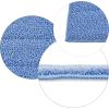 image:imageSuperio Microfiber Mop Pads Washable Microfiber Refill for Superio Miracle Mop Microfiber Mop Replacement Head with Velcro 16 Inch Blue Mop Refill for Flat Spray Mop Set 12 Pack