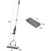 image:imageSuperio Miracle Microfiber SelfWringing Flat Mop with Telescopic Handle amp Replacement Pad  Lightweight HeavyDuty Mop for Hardwood Tile Laminate amp Walls  GreyMop with Replacement Pad