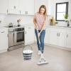 image:imageSuperio Miracle Microfiber SelfWringing Flat Mop with Telescopic Handle amp Replacement Pad  Lightweight HeavyDuty Mop for Hardwood Tile Laminate amp Walls  GreyMop with Bucket