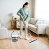image:imageSuperio Miracle Microfiber SelfWringing Flat Mop with Telescopic Handle amp Replacement Pad  Lightweight HeavyDuty Mop for Hardwood Tile Laminate amp Walls  GreyMop with Bucket