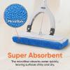 image:imageSuperio Miracle Microfiber SelfWringing Flat Mop with Telescopic Handle amp Replacement Pad  Lightweight HeavyDuty Mop for Hardwood Tile Laminate amp Walls  GreyMop with 2 Replacement Pads