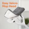 image:imageSuperio Miracle Microfiber SelfWringing Flat Mop with Telescopic Handle amp Replacement Pad  Lightweight HeavyDuty Mop for Hardwood Tile Laminate amp Walls  GreyMop with 2 Replacement Pads