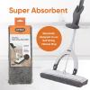 image:imageSuperio Miracle Microfiber SelfWringing Flat Mop with Telescopic Handle amp Replacement Pad  Lightweight HeavyDuty Mop for Hardwood Tile Laminate amp Walls  Grey47 Mop