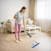 image:imageSuperio Miracle Microfiber SelfWringing Flat Mop with Telescopic Handle amp Replacement Pad  Lightweight HeavyDuty Mop for Hardwood Tile Laminate amp Walls  GreyMop with 2 Replacement Pads