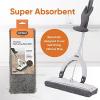 image:imageSuperio Miracle Microfiber SelfWringing Flat Mop with Telescopic Handle amp Replacement Pad  Lightweight HeavyDuty Mop for Hardwood Tile Laminate amp Walls  Grey2