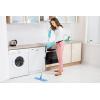 image:imageSuperio Miracle Mop Set 2 Pack Microfiber Flat Mop Wet and Dust Mop for Vinyl Plank Hardwood Laminate Tile Flooring Wall with Aluminum Telescopic Handle and Microfiber Mop Pad BlueFull Mop