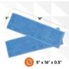 image:imageSuperio Miracle Mop Set 2 Pack Microfiber Flat Mop Wet and Dust Mop for Vinyl Plank Hardwood Laminate Tile Flooring Wall with Aluminum Telescopic Handle and Microfiber Mop Pad BlueMop  Dust Pads