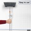 image:imageSuperio Mop and Broom Holder Set of 4 Single Piece Hooks White Plastic Wall Mount Cleaning Storage Tool Organizer HeavyDuty Hook for Kitchen Closet Garage and OfficePlastic