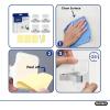 image:imageSuperio Mop and Broom Holder Set of 4 Single Piece Hooks White Plastic Wall Mount Cleaning Storage Tool Organizer HeavyDuty Hook for Kitchen Closet Garage and OfficePlastic