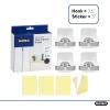 image:imageSuperio Mop and Broom Holder Set of 4 Single Piece Hooks White Plastic Wall Mount Cleaning Storage Tool Organizer HeavyDuty Hook for Kitchen Closet Garage and OfficePlastic