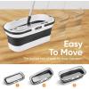 image:imageSuperio SelfWringing Microfiber Cleaning Mop with HandsFree Wringing Blade and Reusable amp Washable 8 x 45 Microfiber Mopping Pad for Home Kitchen Bathroom StreakFree Cleaning2 Pack