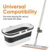 image:imageSuperio SelfWringing Microfiber Cleaning Mop with HandsFree Wringing Blade and Reusable amp Washable 8 x 45 Microfiber Mopping Pad for Home Kitchen Bathroom StreakFree Cleaning2 Pack