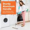 image:imageSuperio SelfWringing Microfiber Cleaning Mop with HandsFree Wringing Blade and Reusable amp Washable 8 x 45 Microfiber Mopping Pad for Home Kitchen Bathroom StreakFree Cleaning1 Pack