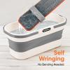 image:imageSuperio SelfWringing Microfiber Cleaning Mop with HandsFree Wringing Blade and Reusable amp Washable 8 x 45 Microfiber Mopping Pad for Home Kitchen Bathroom StreakFree Cleaning2 Pack
