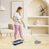 image:imageSuperio String Microfiber Mop with 3Part Stainless Steel Handle amp 10L Fold N Go Collapsible Bucket with Wheels  HeavyDuty Floor Cleaning Set with Hanging Loop  Grey