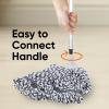 image:imageSuperio String Microfiber Mop with HeavyDuty 3Part Stainless Steel Handle amp Hanging Loop  Replacement Head for Hardwood Floors  Durable Cleaning Tool Grey