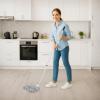 image:imageSuperio String Microfiber Mop with HeavyDuty 3Part Stainless Steel Handle amp Hanging Loop  Replacement Head for Hardwood Floors  Durable Cleaning Tool Grey
