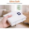 image:imageSuperio White Squeegee Cloth with Hole for Cuban Style Mop Israeli Spunja Cleaning Mop Towels Kitchen Bathroom Tiles Stone Parquet Wood Floor Wash 8 Pack