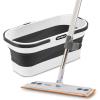 image:imageSuperio SelfWringing Microfiber Cleaning Mop with HandsFree Wringing Blade and Reusable amp Washable 8 x 45 Microfiber Mopping Pad for Home Kitchen Bathroom StreakFree Cleaning2 Pack