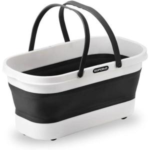 image:imageSuperio Fold N Go Mop Bucket with Wheels  Collapsible Cleaning Bucket 10L Portable Water Pail for Home Car and Outdoor Use1