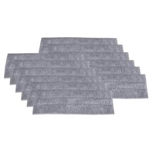 image:imageSuperio Microfiber Mop Pads Refill Miracle Mop Dust Mop Replacement Head 16 Inch Damp Mop Refill for Flat Mop Set with VelcroGrey 12 pack