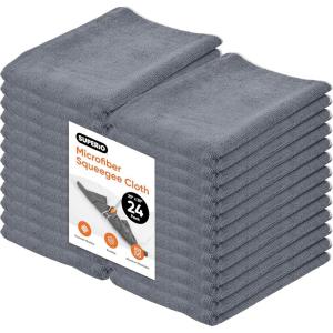 image:imageSuperio Microfiber Squeegee Mopping Towel Extra Large Miracle Cloth 20 x 30 Streak Free Microfiber Floor ClothRag for Cleaning House Kitchen BathroomScratch Free 24 Pack