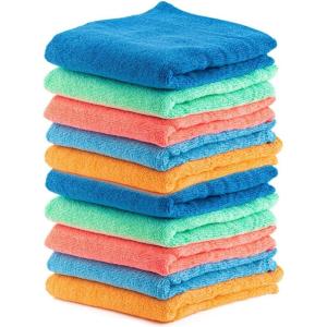 image:imageSuperio Microfiber Squeegee Mopping Towel Extra Large Miracle Cloth Streak Free Floor Cloth 20x30 House Kitchen Bathroom Car Multi Colored 10 Pack