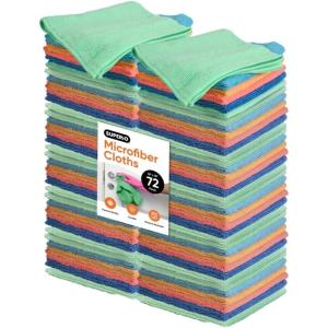 image:imageSuperio Microfiber Squeegee Mopping Towel Extra Large Miracle Cloth Streak Free Floor Cloth 20x30 House Kitchen Bathroom Car Multi Colored 120 PackMulticolor