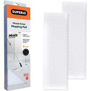 image:imageSuperio Miracle Eraser Mop Refill Head Replacement Miracle Mop Pads 6 Pack6 Pack
