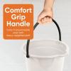 image:imageSuperio 4Pack Plastic Cleaning Bucket for Home 2 Gallon Pail for Mopping with Large Spout  Bucket for Floor Mopping Car Wash  Bowls for Camping FishingGray
