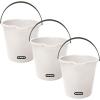 image:imageSuperio 4Pack Plastic Cleaning Bucket for Home 2 Gallon Pail for Mopping with Large Spout  Bucket for Floor Mopping Car Wash  Bowls for Camping FishingGray
