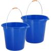 image:imageSuperio 4Pack Plastic Cleaning Bucket for Home 2 Gallon Pail for Mopping with Large Spout  Bucket for Floor Mopping Car Wash  Bowls for Camping FishingBlue