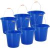 image:imageSuperio 4Pack Plastic Cleaning Bucket for Home 2 Gallon Pail for Mopping with Large Spout  Bucket for Floor Mopping Car Wash  Bowls for Camping FishingBlue