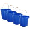 image:imageSuperio 4Pack Plastic Cleaning Bucket for Home 2 Gallon Pail for Mopping with Large Spout  Bucket for Floor Mopping Car Wash  Bowls for Camping FishingBlue