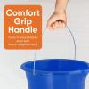 image:imageSuperio 4Pack Plastic Cleaning Bucket for Home 2 Gallon Pail for Mopping with Large Spout  Bucket for Floor Mopping Car Wash  Bowls for Camping FishingBlue