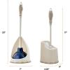 image:imageSuperio Toilet Brush with Lip and Plunger Set Bathroom Bowl Brush with Pan and Plunger Beige